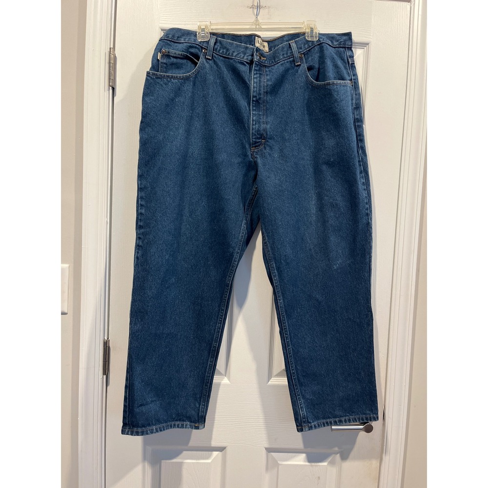 LL Bean Relaxed Fit Mens Denim Jeans Medium Wash 42x29 100% Cotton 134770